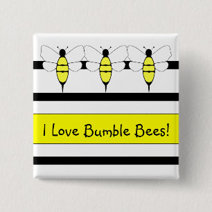 Bumble Bee Customizable Button