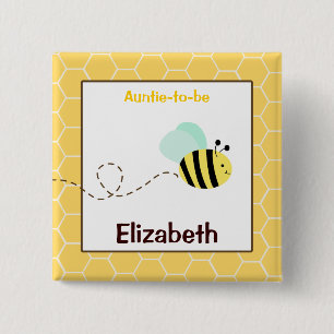 Bumble Bee Customized name tag Button