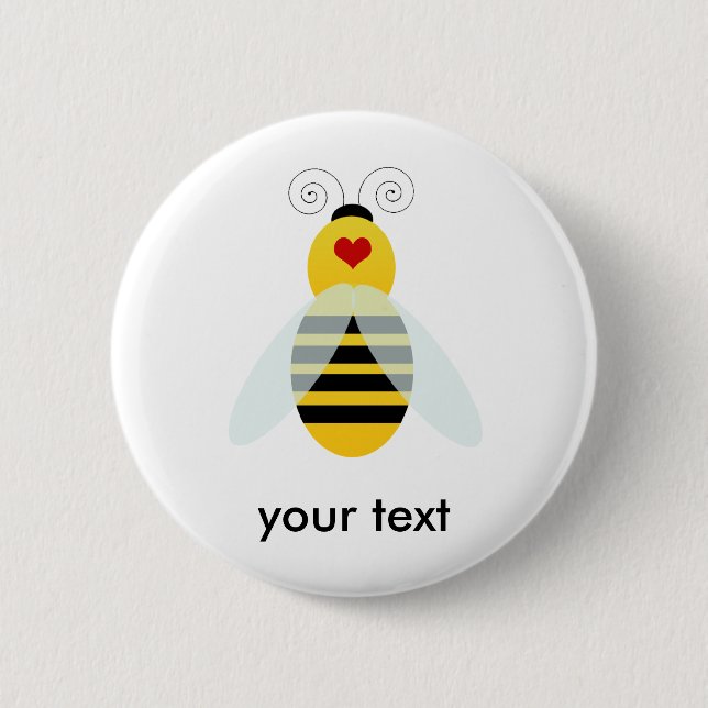 bumble bee cuties 2 inch round button (Front)