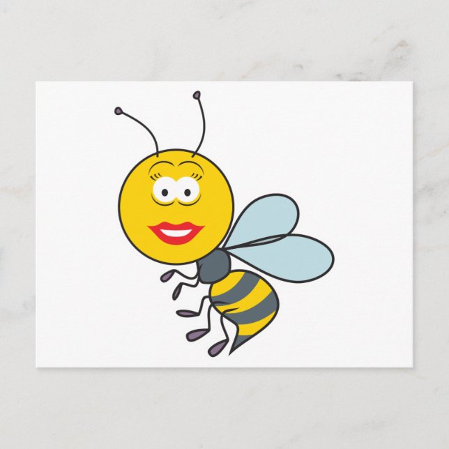 Bumble Bee Face Postcard (Front)