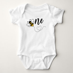 Bumble Bee First Birthday Outfit for girl Baby Bodysuit