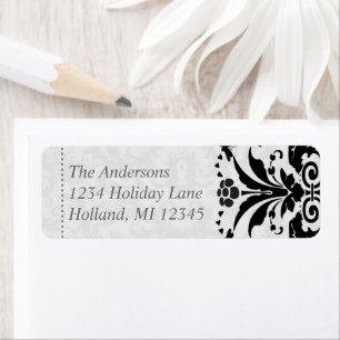 Bumble Bee Floral Art Deco Address Labels