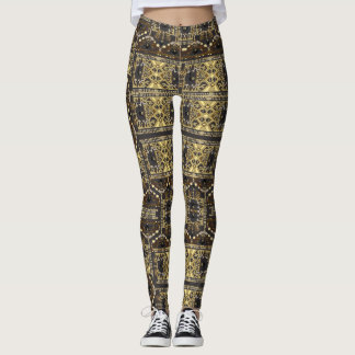 Bumble Bee Geo Leggings