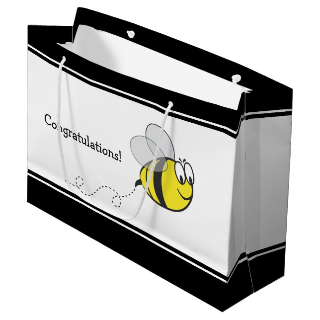 Bumble Bee Grand sac cadeau (Devant Angle)