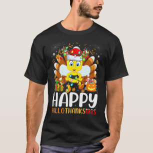 Bumble Bee  Halloween Christmas Happy Hallothanksm T-Shirt