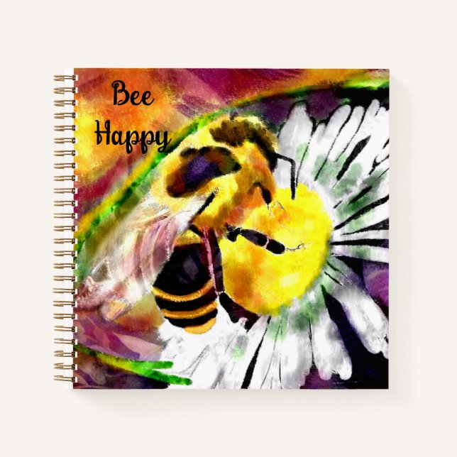 Bumble Bee Happy Carnet Journal (Devant)