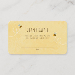 Bumble Bee Honey Bear Gender Neutral Baby Shower Enclosure Card