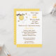Bumble Bee Honeycomb Baby Shower Invitations (Devant/Arrière en situation)