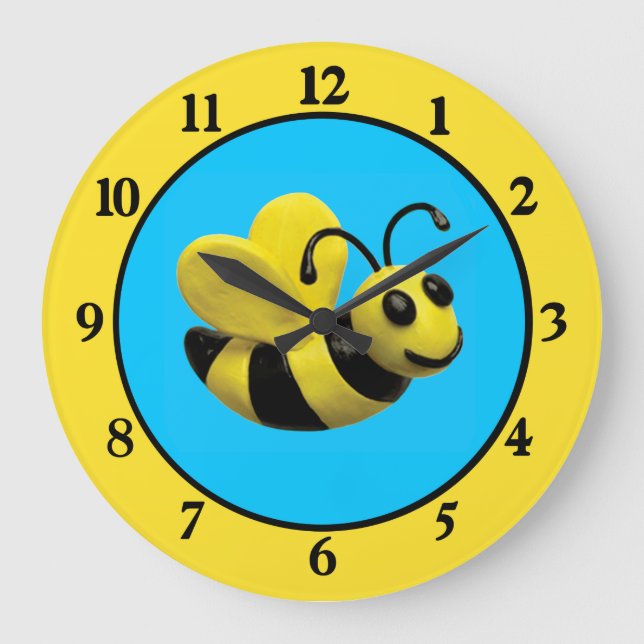 Bumble Bee Large Clock (Front)