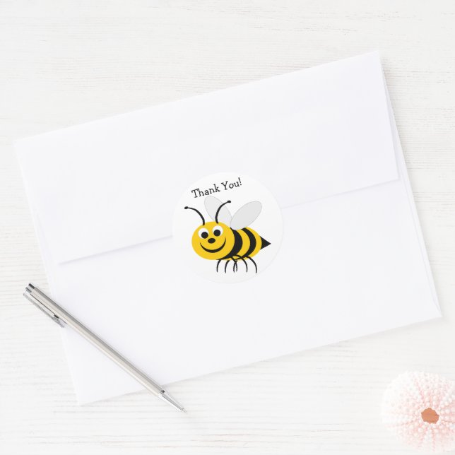 Bumble Bee Merci Sticker (Enveloppe)