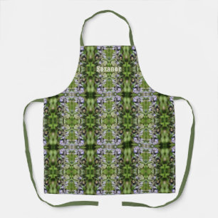 Bumble Bee On Purple Flower  Personalized  Apron