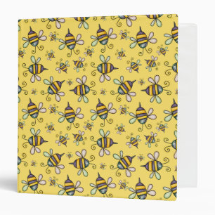 Bumble Bee Pattern Binder