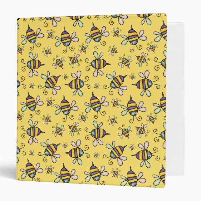 Bumble Bee Pattern Binder (Front/Inside)