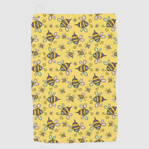 Bumble Bee Pattern  Golf Towel