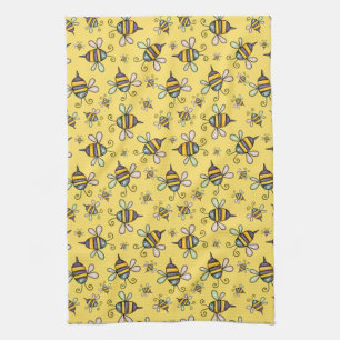 Bumble Bee Pattern Kitchen Towel