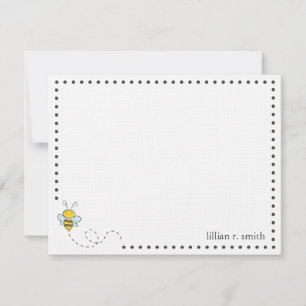 Bumble Bee Personalized Note Card