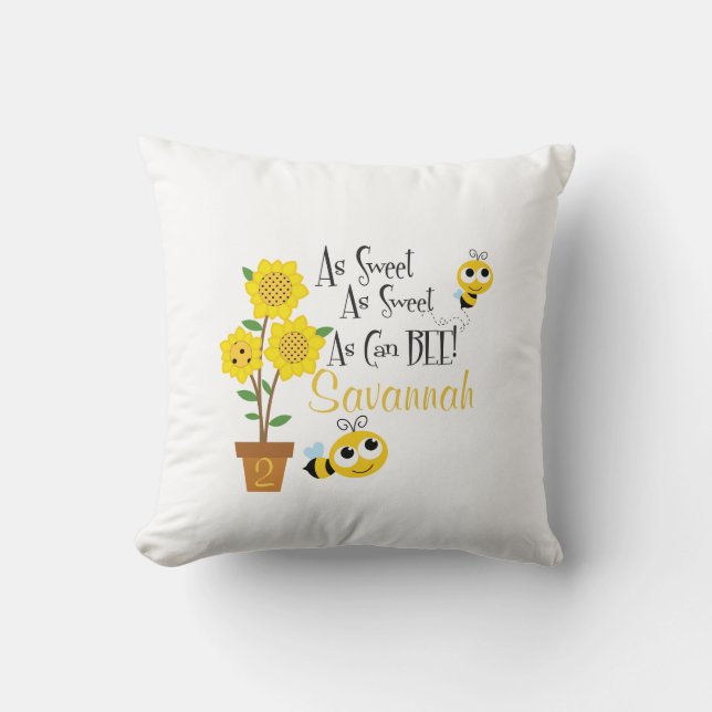Bumble Bee Pillow (Front)