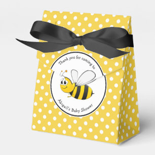 Bumble Bee Polka Dot Baby Shower Custom Favour Box