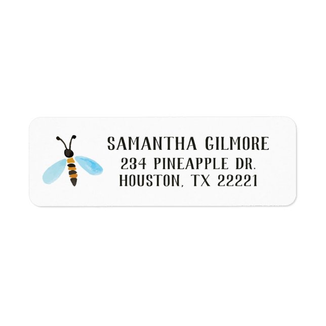 Bumble Bee Return Address Labels (Front)