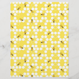 Bumble Bee Scrapbook Paper