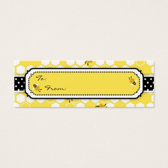 Bumble Bee Skinny étiquette cadeau (Devant)