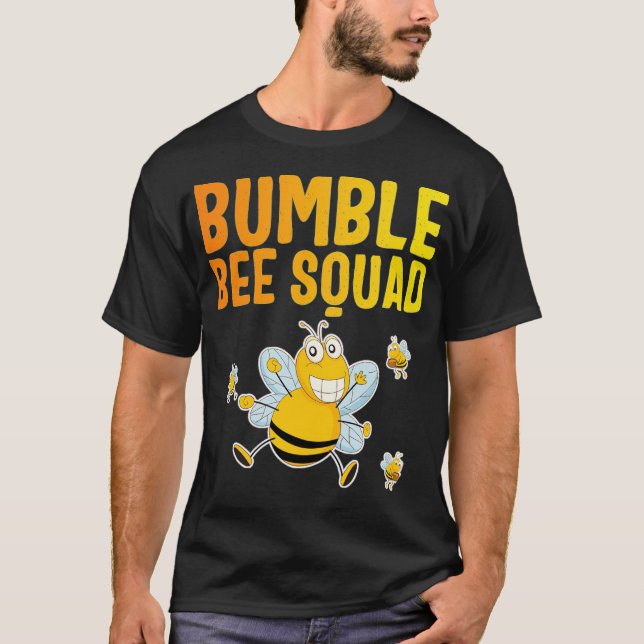 Bumble Bee Squad, Bumblebee Team Group, Cute Gift  T-Shirt (Front)