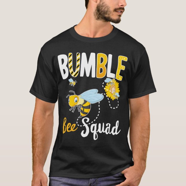 Bumble Bee Squad, Bumblebee Team Group, Cute Gift T-Shirt (Front)