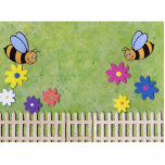 Bumble Bee Standing Image Standing Photo Sculpture<br><div class="desc">Cute Bumble Bee standing image. Perfect little accent for child's room. The blank area between the bumble-bees can be customized to your liking: Add a loved one's name or even a photo for an individualized touch. (Click on orange "Customize it" link below image... Zazzle will guide you thru the process.)...</div>