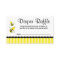 Bumble Bee Striped Dots Diaper Raffle Ticket