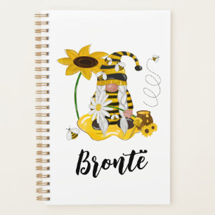 Bumble Bee Sunflower Personalised Gnome Planner