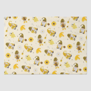 Bumble Bee Sunflower Yellow Gnome Tissue Paper