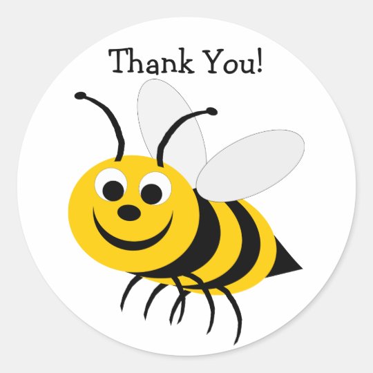 Bumble Bee Thank You Sticker