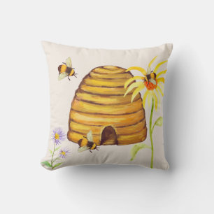 Bumble Bee Throw Pillow