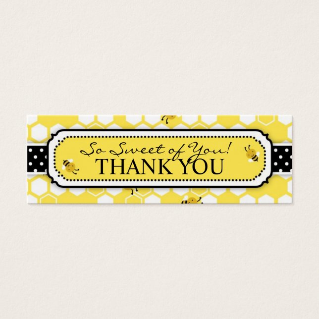 Bumble Bee TY Skinny Gift Tag 2 (Front)