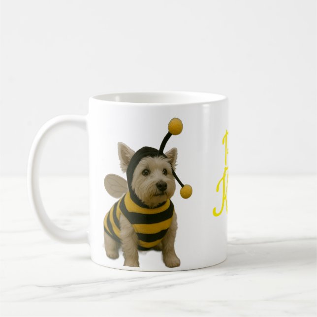Bumble Bee Westie Bee Kind Coffee Mug (Left)