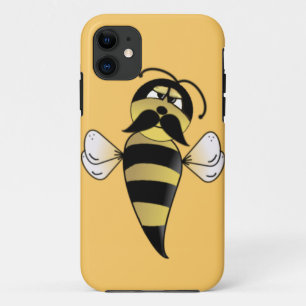 Bumble Bee with Moustache iPhone 11 Case