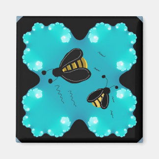 Bumble Bees Art Design Magnet