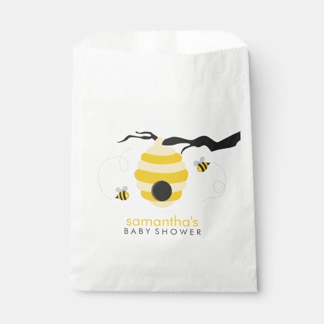 Bumble Bees Baby Shower Favour Bag (Front)