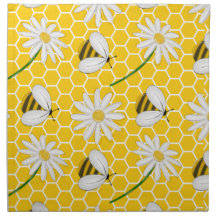 Bumble Bees, Honey Bees Design Set of 4 Cloth
