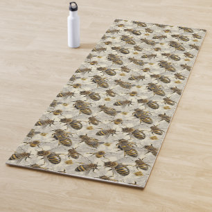 Bumble Bees Yoga Mat