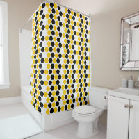 Bumble Black Yellow Geometric Hexagram Hex Pattern
