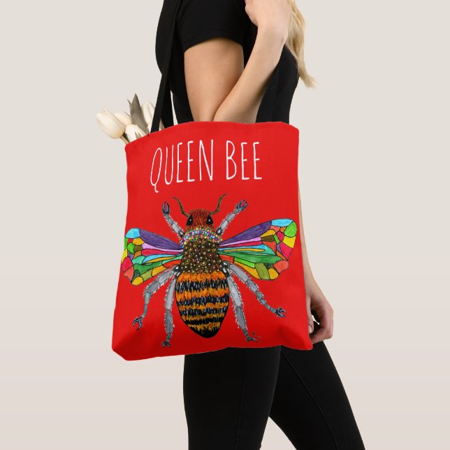 Bumble Bumble Bee Sac fourre-tout mignon et coloré (De près)