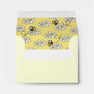 Bumble / Honey Bee Daisy Enveloppe jaune