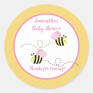 Bumble rose jaune Abee Faveur Sticker