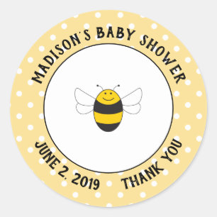 Bumblebee baby shower merci autocollants pour la f