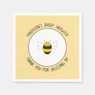 Bumblebee baby shower  napkin