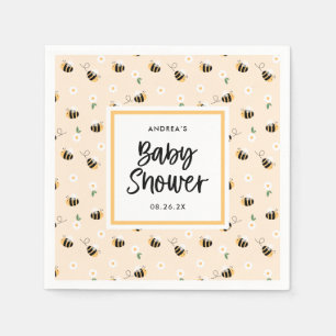 Bumblebee Baby Shower Napkin