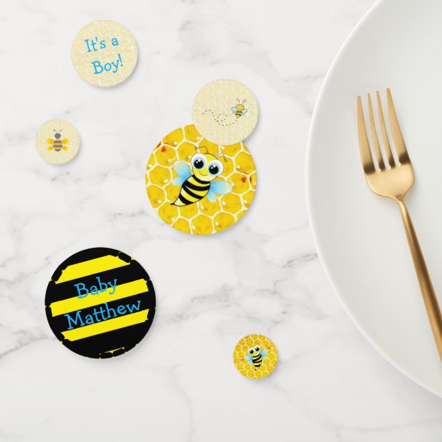 Bumblebee Baby shower personnalisé Confetti (Groupe)
