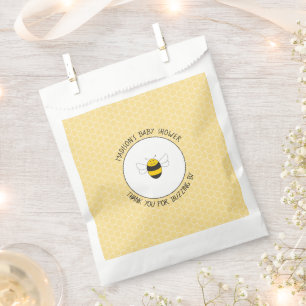 Bumblebee bee baby shower favour bag