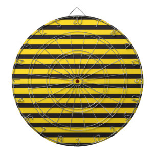 Bumblebee Black Yellow Horizontal Lines Bumble Bee Dartboard